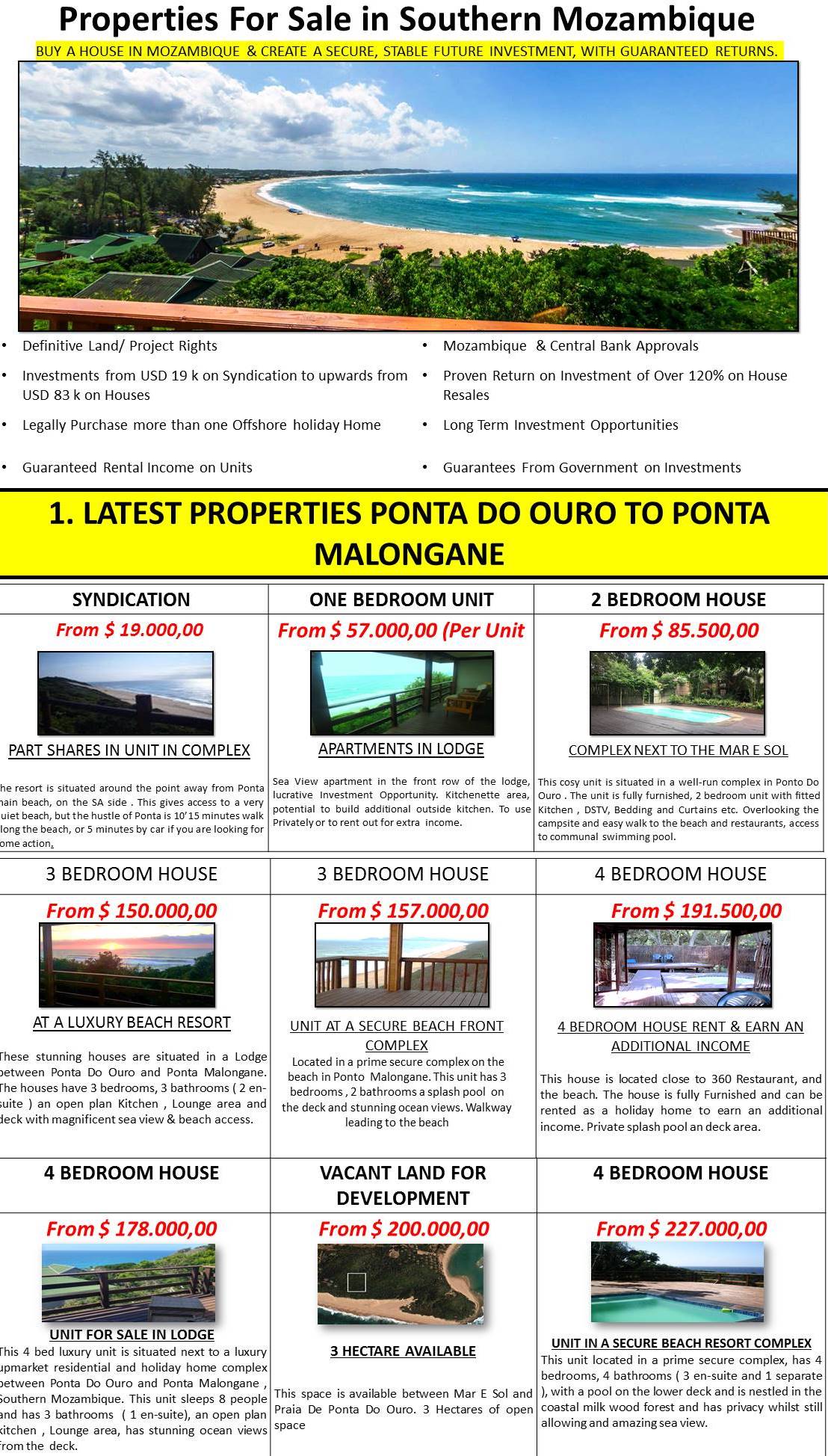 Properties For Sale In Southern Mozambique Moz Explore